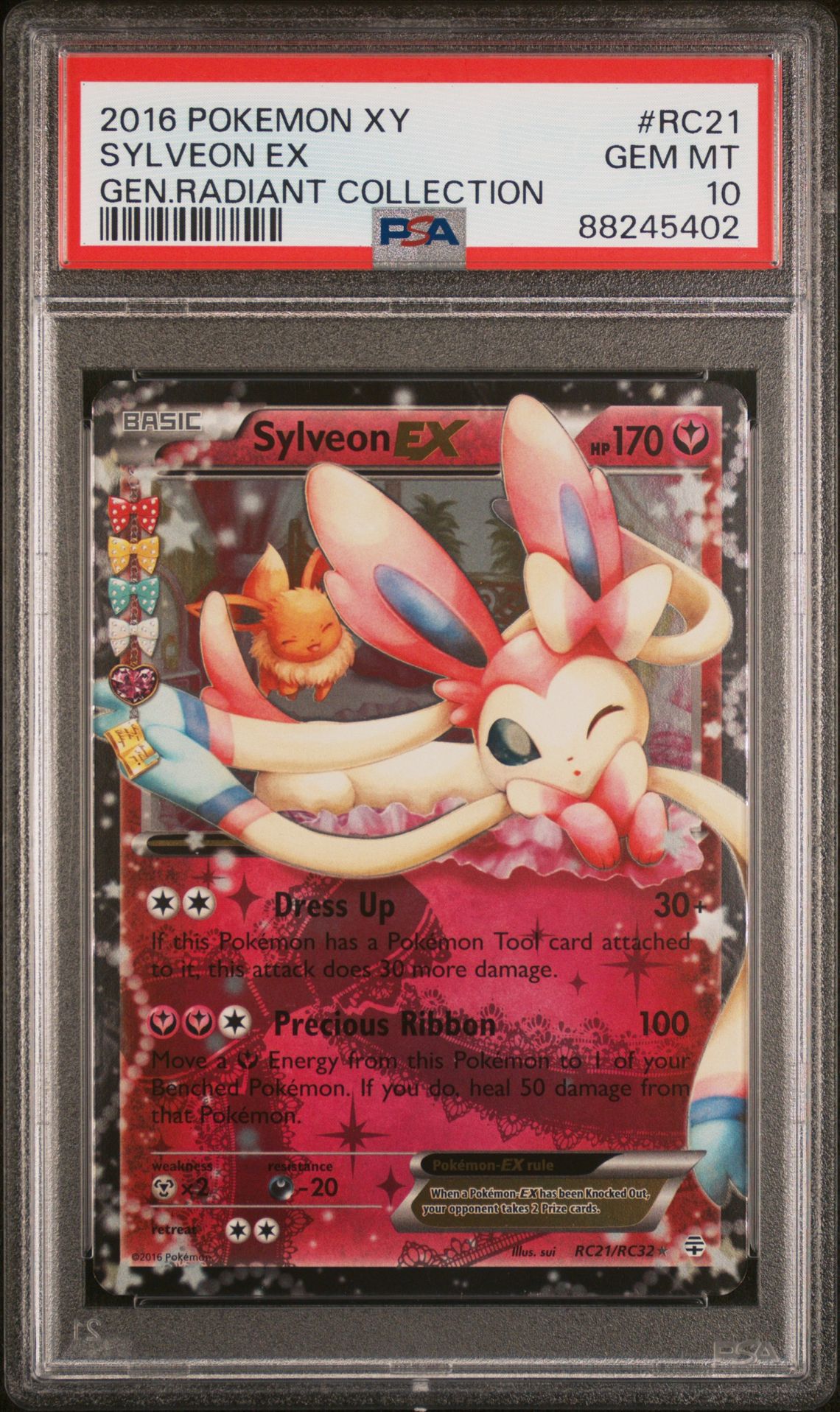 2016 Pokemon POKEMON XY GENERATIONS RADIANT COLLECTION GEN.RADIANT COLLECTION #RC21 Sylveon Ex front