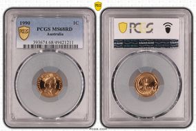 1990 1C MS68RD