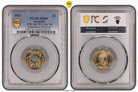 2023 $2 35th Ann $2 Coin Set Colorized Ambulance Services MS66