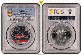 2020 50C 60th Ann ATCC- Supercars Chevy Camaro ZL-1 Colorized MS67