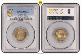 2019 $2 J. Clark Effigy MS63