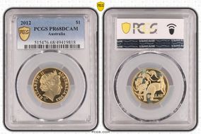 2012 $1 PR68DCAM