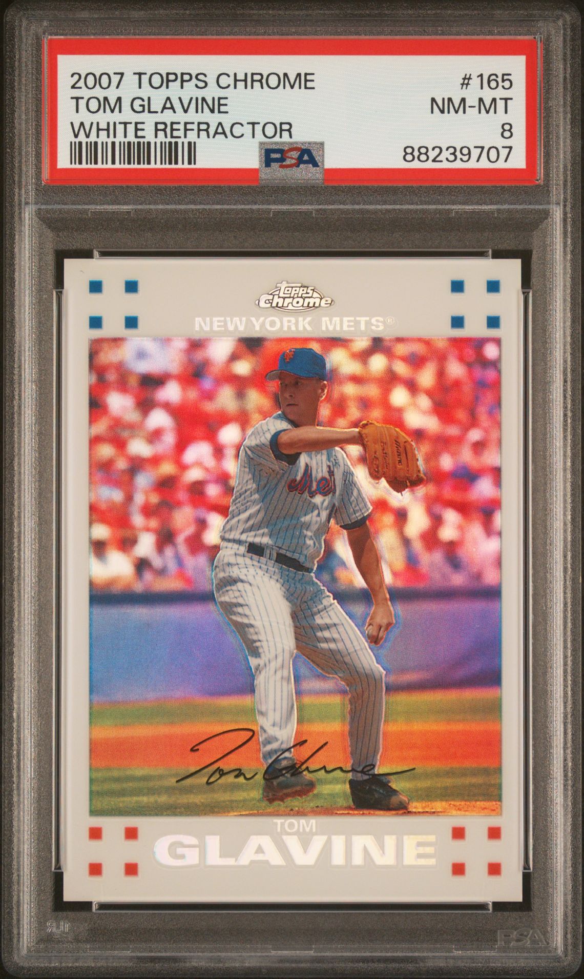 2007 Topps TOPPS CHROME Refractor #165 Tom Glavine front