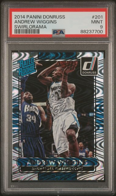 2014 Panini Donruss Rated Rookie #201 Andrew Wiggins Swirlorama front