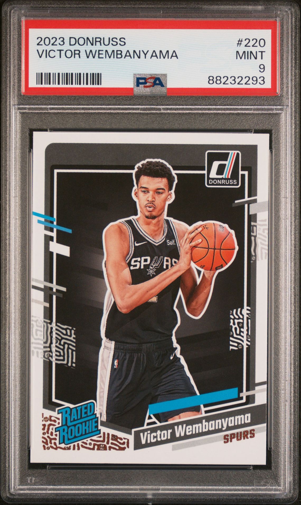 2023 Panini Donruss Victor Wembanyama #220 Mint 9 front