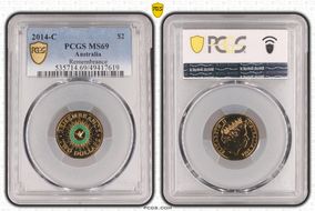 2014-C $2 Remembrance Colorized MS69