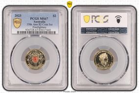 2023 $2 35th Ann $2 Coin Set Colorized Firefighters MS67