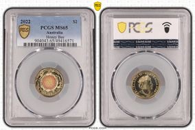 2022 $2 Honey Bee Colorized MS65