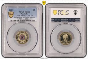 2023 $2 35th Ann $2 Coin Set Colorized Indigenous Military Service MS66
