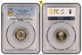 2023 $2 35th Ann $2 Coin Set Colorized Indigenous Military Service MS66