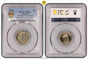 2023 $2 35th Ann $2 Coin Set Colorized Remembrance Rosemary MS64