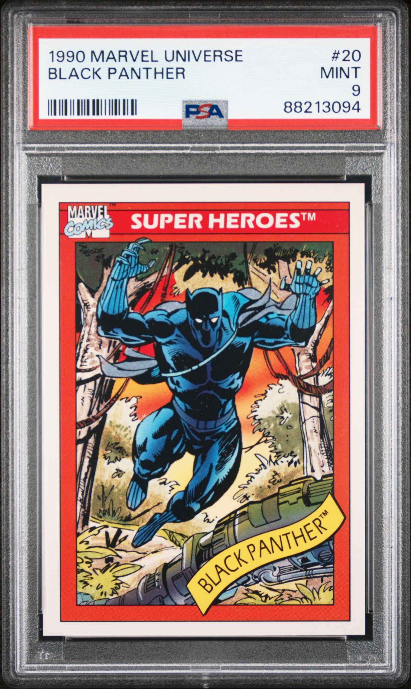 1990 Marvel Universe #20 Black Panther – PSA MINT 9