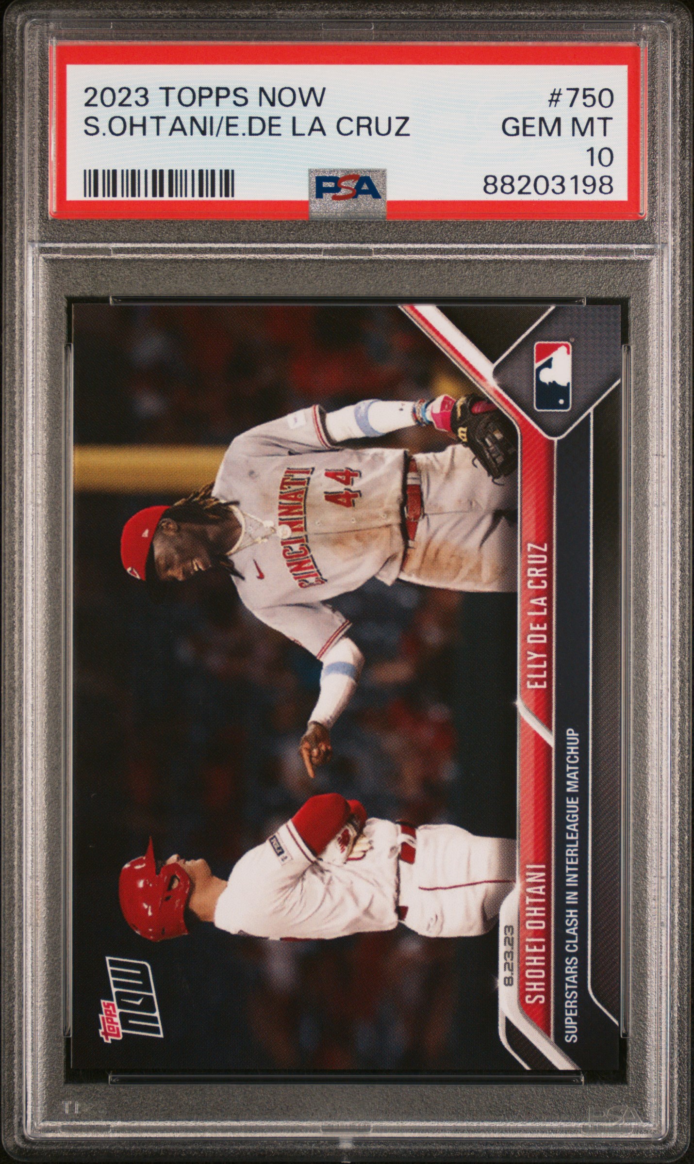 2023 Topps Now S.ohtani/E.de La Cruz #750 Gem Mt 10 front