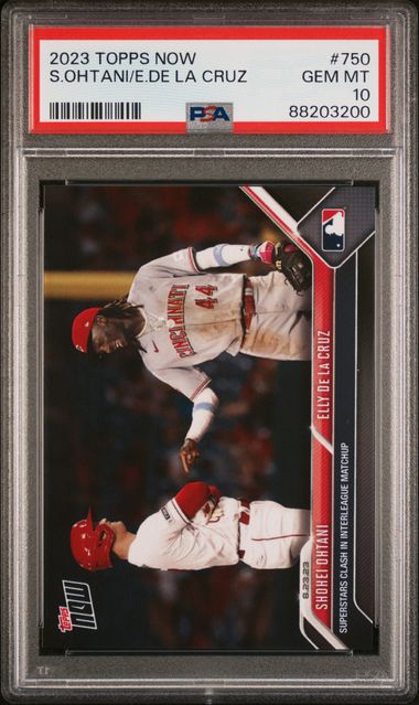 2023 Topps Now S.ohtani/E.de La Cruz #750 Gem Mt 10 front