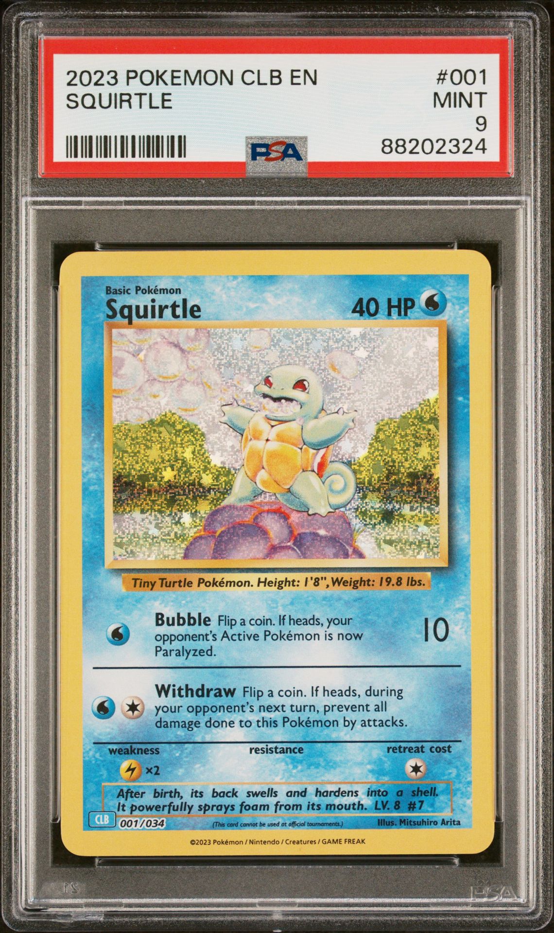 2023 Pokemon POKEMON CLB-TRADING CARD GAME CLASSIC BLASTOISE & SUICUNE EX DECK #001 Squirtle front