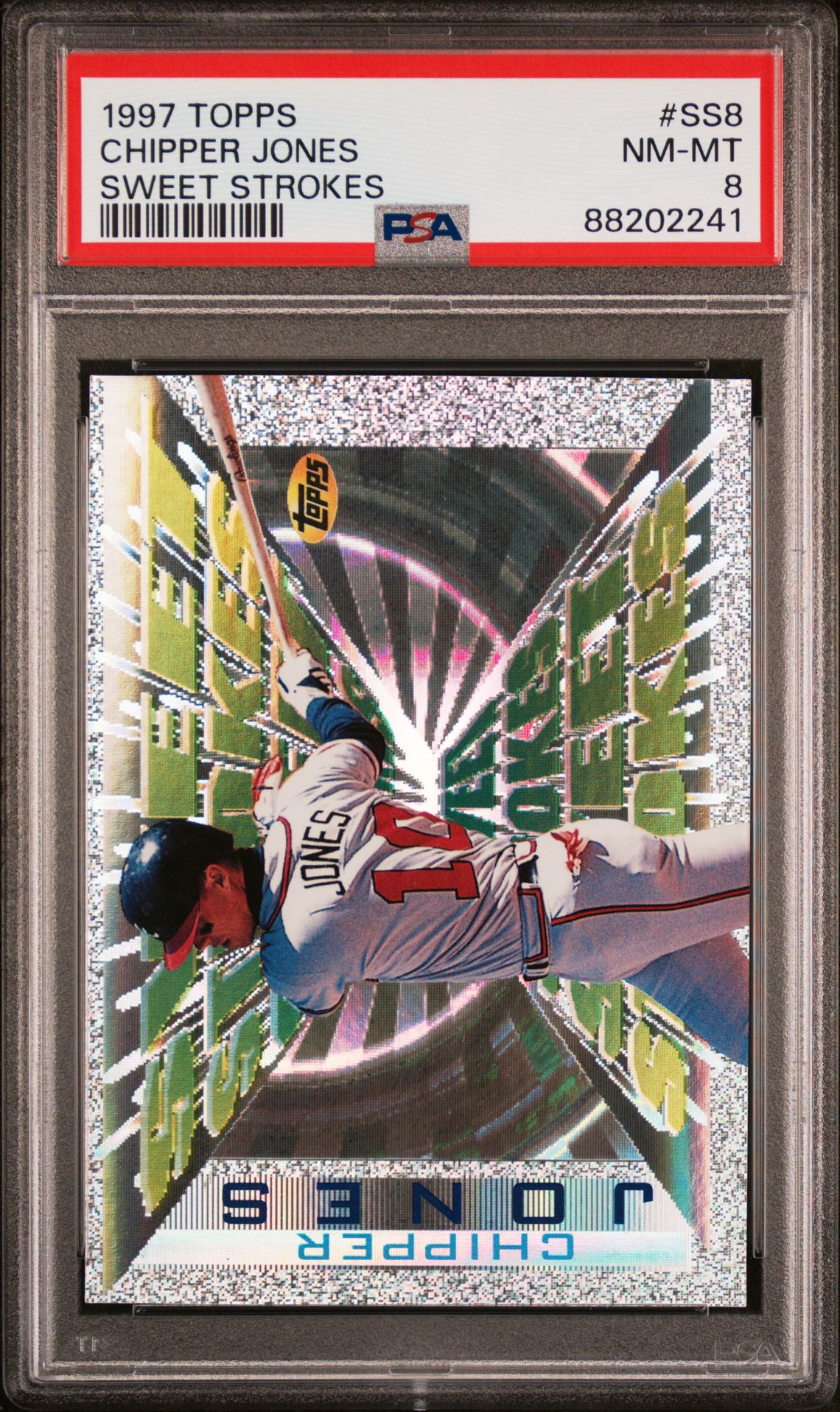 1997 Topps TOPPS SWEET STROKES #SS8 Chipper Jones front