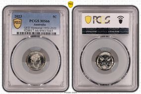 2023 5C QEII Memorial 1952-2022 MS66