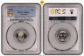 2023 5C QEII Memorial 1952-2022 MS67