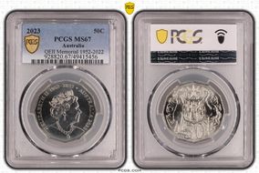 2023 50C QE II Memorial Cu-Ni MS67