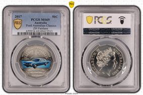 2017 50C Ford Australian Classics ZH Fairlane Colorized MS69