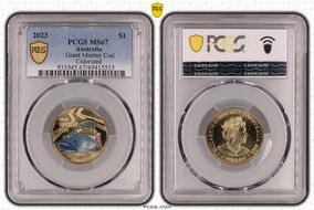 2023 $1 Giant Murray Cod  Colorized MS67