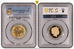 2004 $1 Holographic Kangaroos PR69DCAM