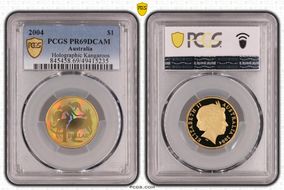 2004 $1 Holographic Kangaroos PR69DCAM
