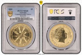2002 $5 Commonwealth Games KM-650 MS68