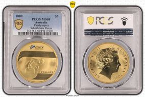 2000 $5 Paralympics  Wheelchair Racer MS68