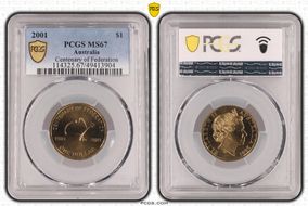 2001 $1 Centenary of Federation MS67