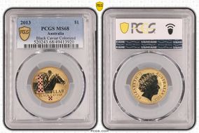 2013 $1 Black Caviar Colorized MS68