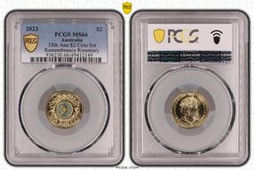 2023 $2 35th Ann $2 Coin Set Colorized Remembrance Rosemary MS66