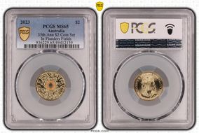 2023 $2 35th Ann $2 Coin Set Colorized In Flanders Fields MS65