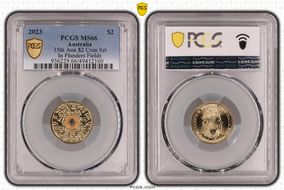 2023 $2 35th Ann $2 Coin Set Colorized In Flanders Fields MS66
