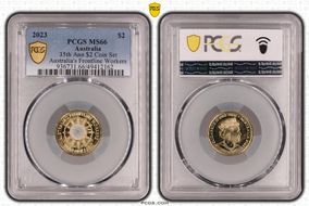 2023 $2 35th Ann $2 Coin Set Colorized Australia's Frontline Workers MS66