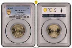 2024-C $1 Australia in Space MS68