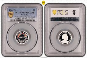 2023-C $2 Vietnam War Colorized  Ag PR69DCAM