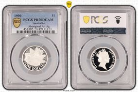 1990 $1 Aboriginal Art Ag PR70DCAM