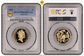 1991 $1 PR69DCAM