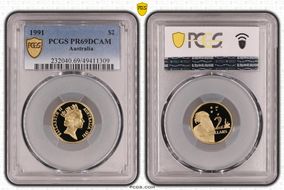 1991 $2 PR69DCAM
