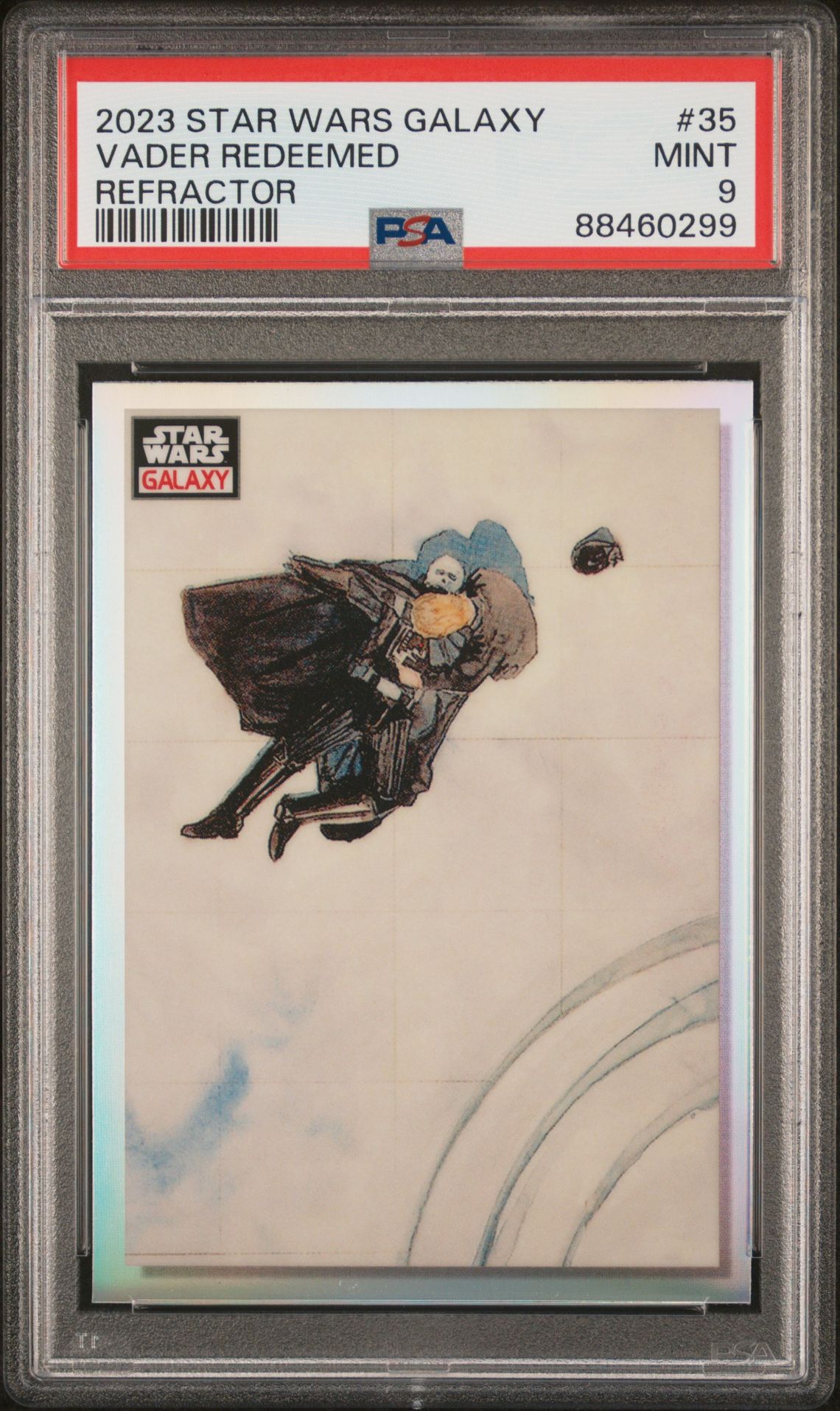 2023 Topps TOPPS CHROME STAR WARS GALAXY REFRACTOR #35 Vader Redeemed front