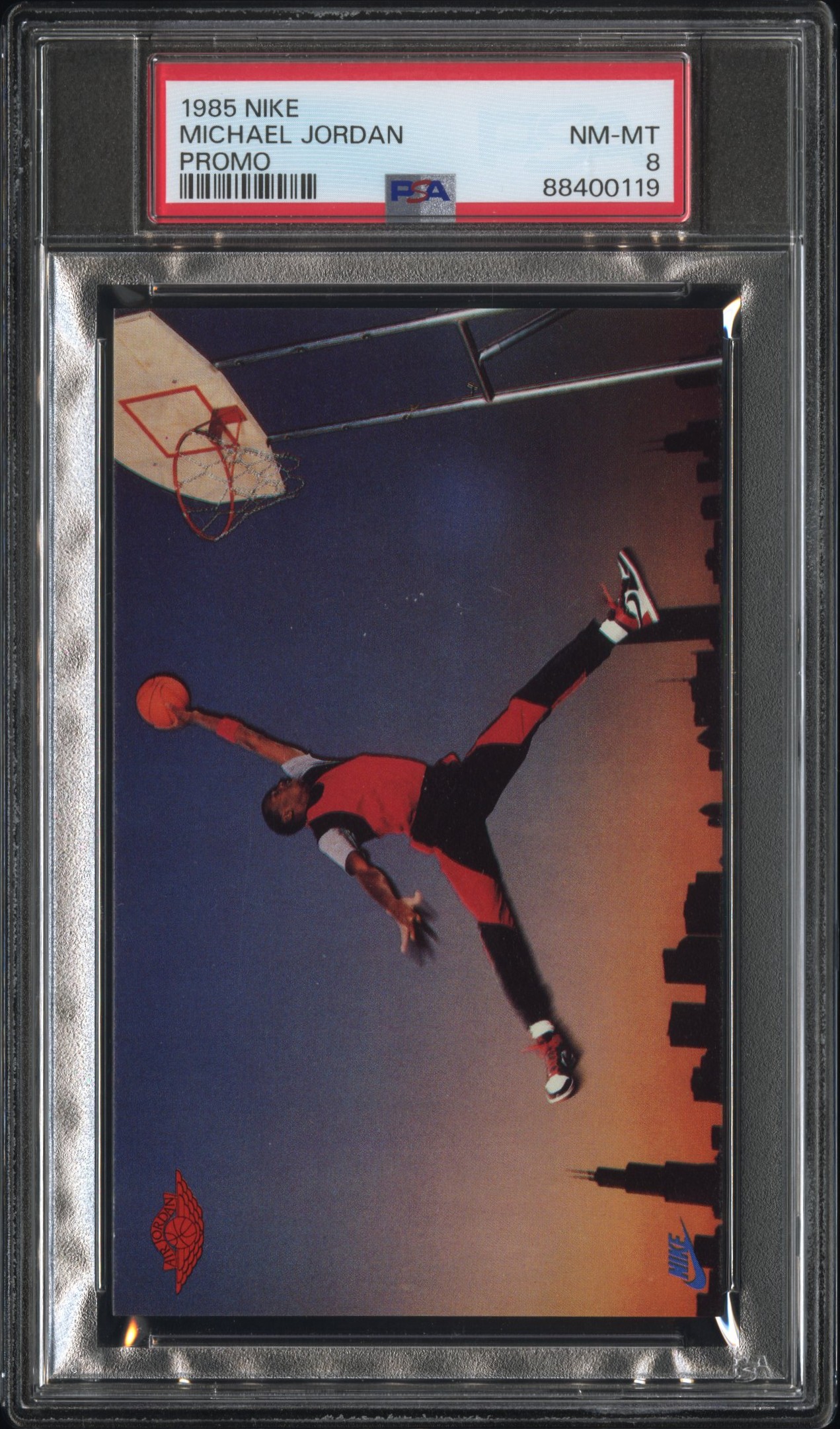 1985 Nike Promo Michael Jordan Rookie Card – PSA NM-MT 8