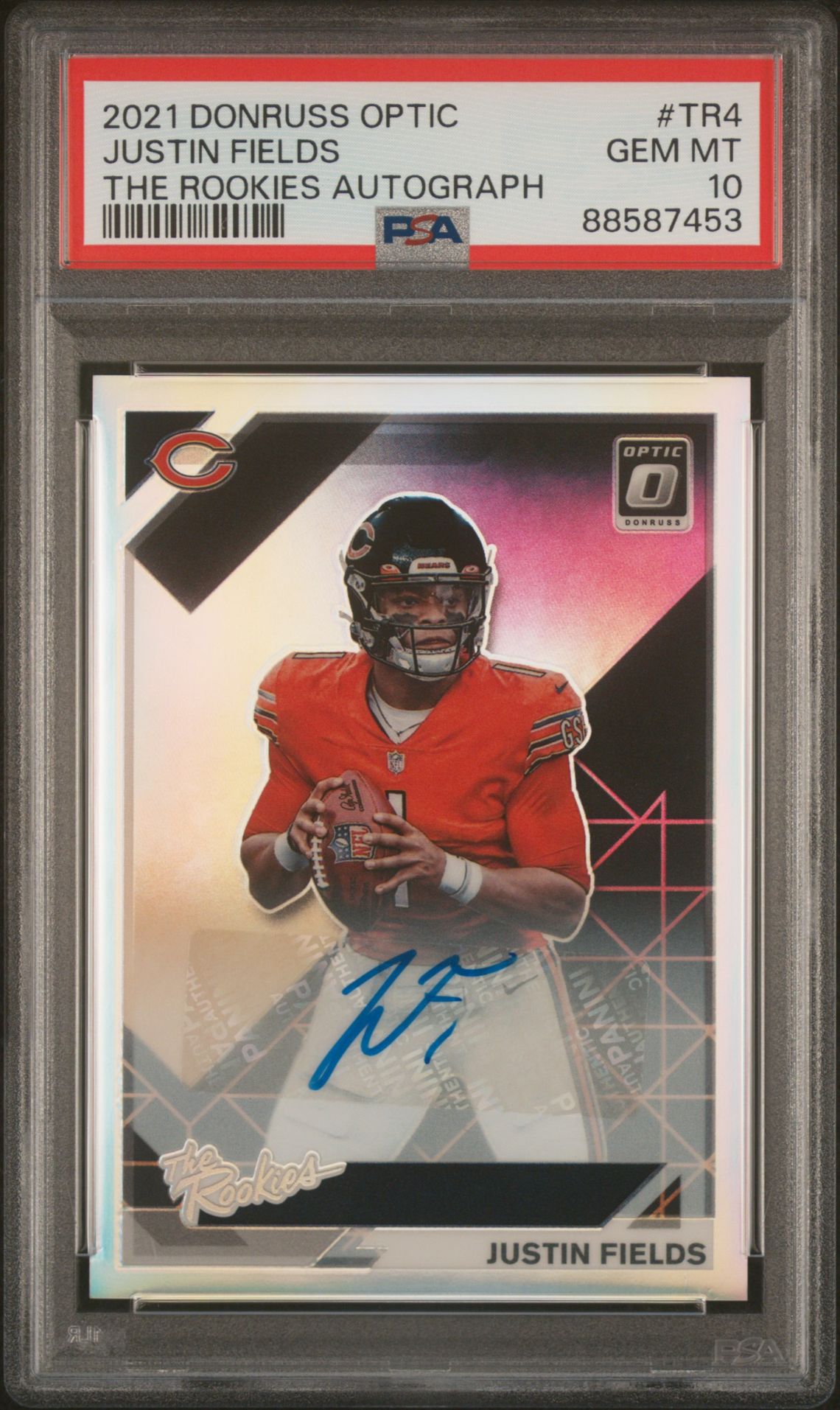 2021 Panini PANINI DONRUSS OPTIC THE ROOKIES AUTOGRAPHS #TR4 Justin Fields front