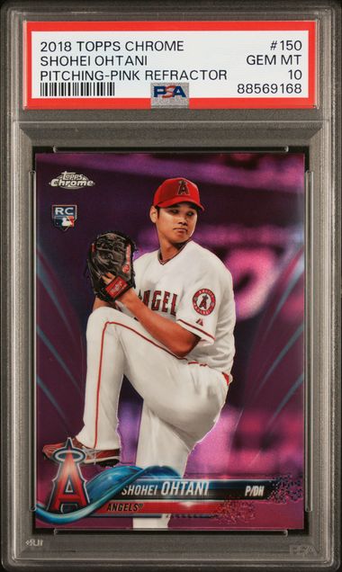 2018 Topps Topps Chrome Pink Refractor #150 Shohei Ohtani front