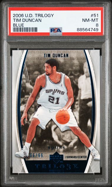 2006 Upper Deck BLUE #51 Tim Duncan front