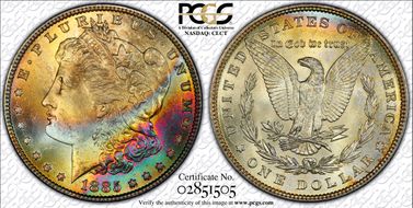 1885 $1 MS64