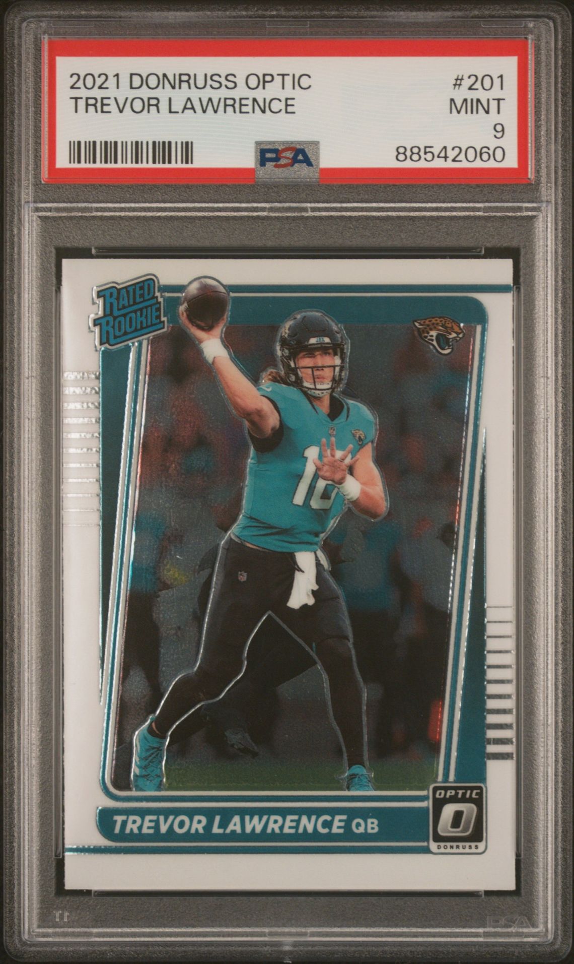 2021 Panini Donruss Optic Trevor Lawrence #201 Mint 9 front