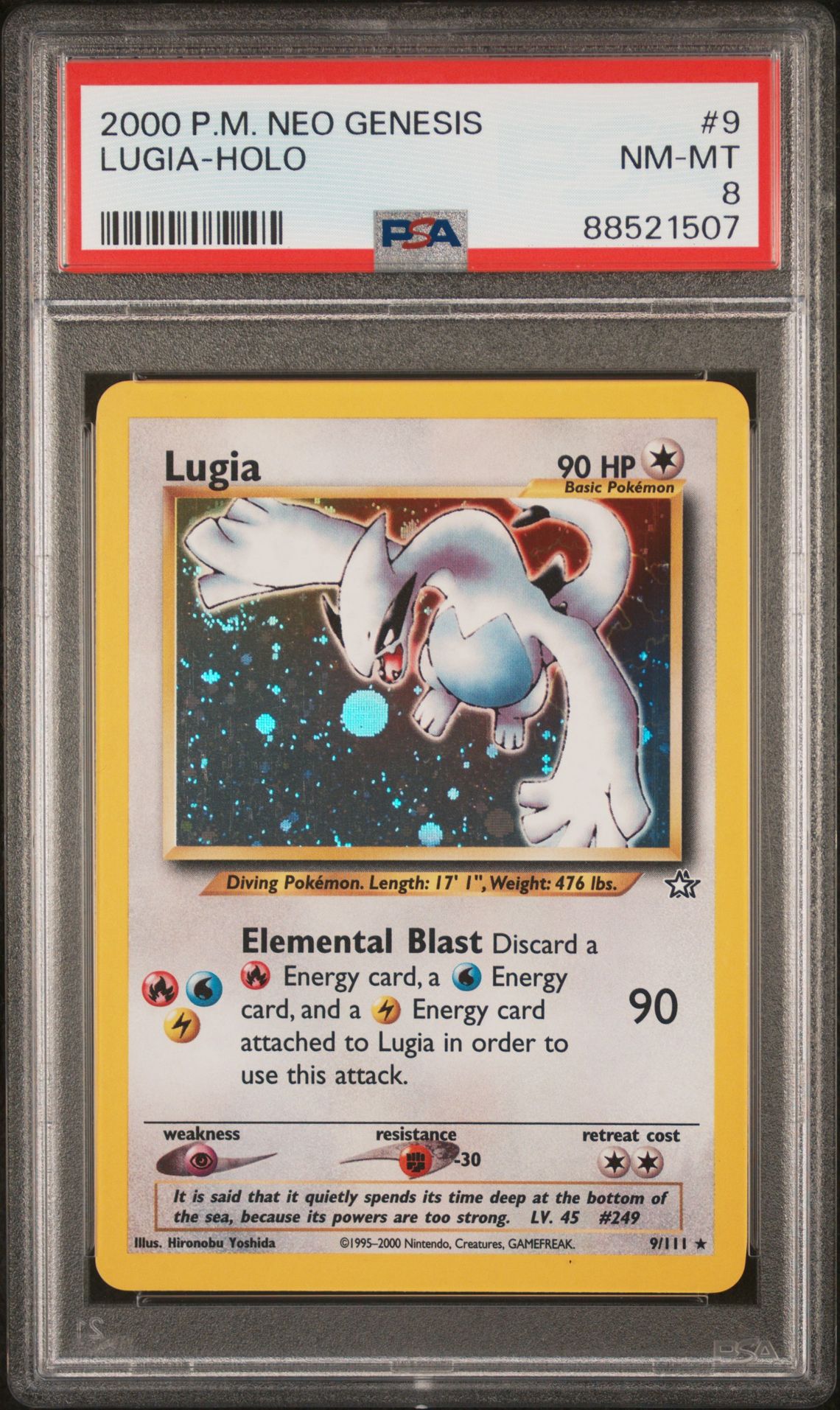2000 Pokemon POKEMON NEO GENESIS #9 Lugia-Holo front