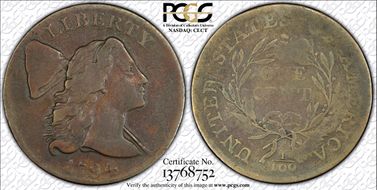 1794 1C Head of 1794 F12BN