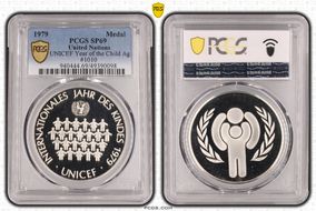 1979 Medal UNICEF Year of the Child Ag SP69